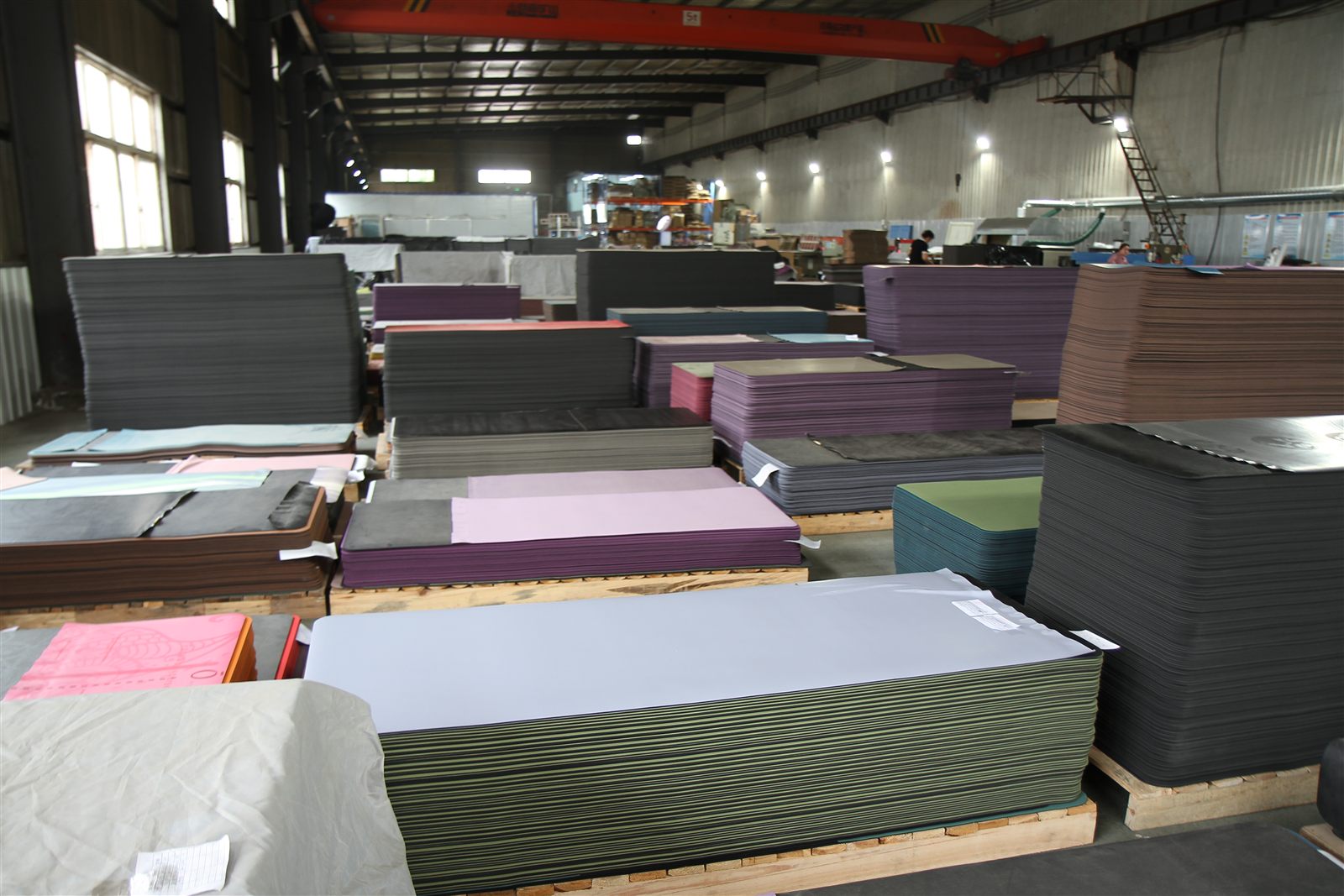 PU yoga mat material warehouse