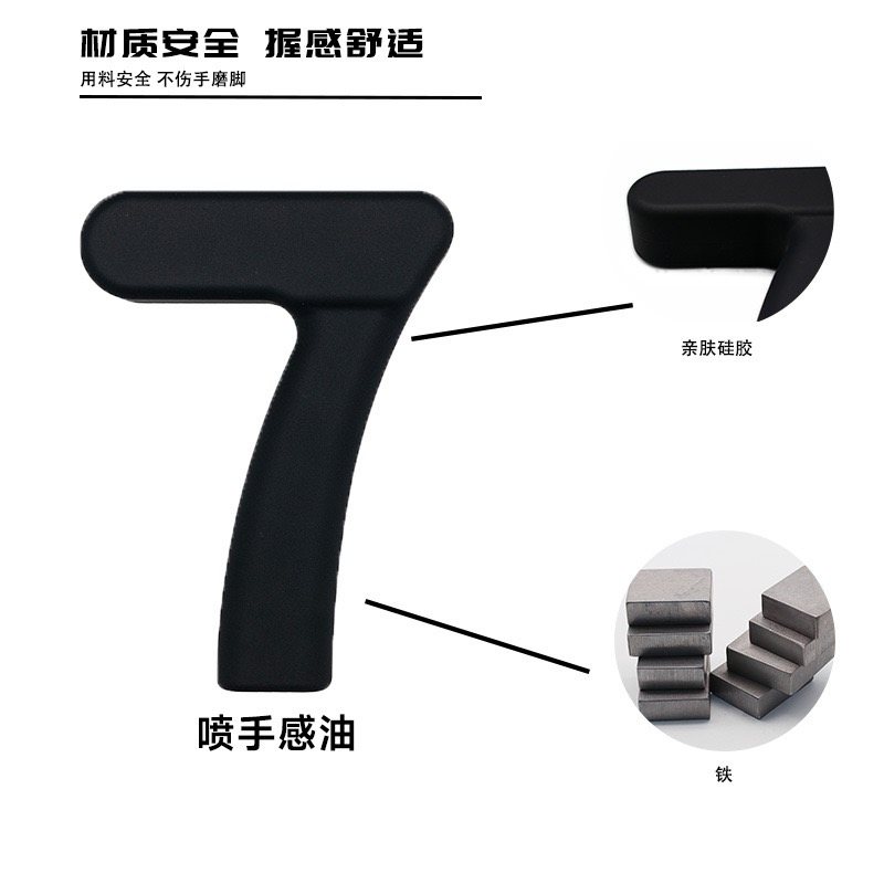 7-shaped silicone dumbbell detail showing silicone coating and iron core