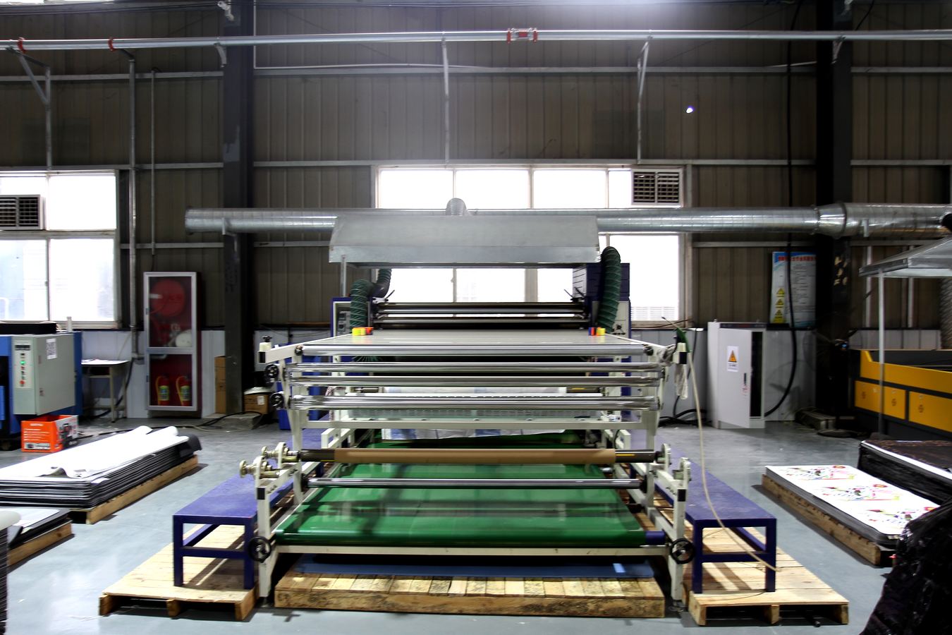 Yoga mat manufacturing equipment for custom mat production