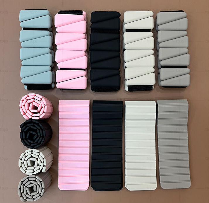 silicone wrist weights in multiple colors for private label fitness brands