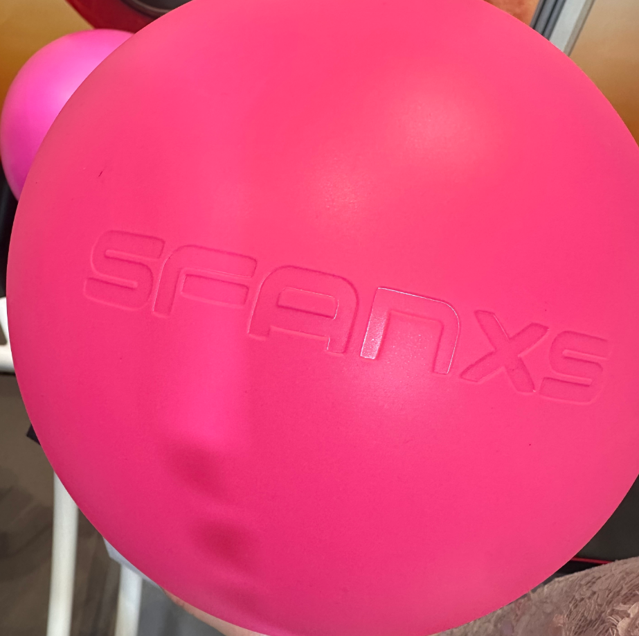 Embossed logo option for Pilates ball